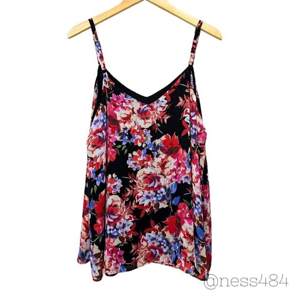 Torrid Floral Tank Top Size 2 (18/20) - Picture 2 of 5
